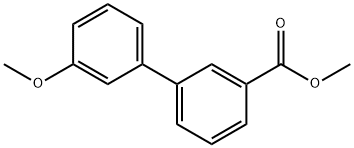 METHYL 3'-METHOXY[1,1'-BIPHENYL]-3-CARBOXYLATE 结构式