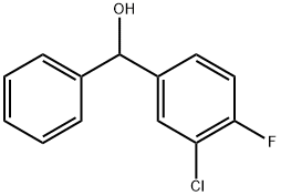 3-CHLORO-4-FLUOROBENZHYDROL 结构式