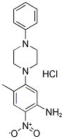 1-(5-Amino-2-methyl-4-nitrophenyl)-4-phenylhexahydropyrazin-1-ium chloride 结构式