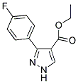 ETHYL-3-(4-FLUOROPHENYL)PYRAZOLE-4-CARBOXYLATE 结构式