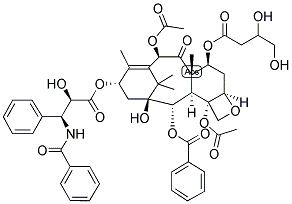 7-(2',3''-Dihydroxypropyl carbonoxy)paclitaxel 结构式
