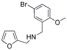N-(5-Bromo-2-methoxybenzyl)-N-(2-furylmethyl)amine 结构式