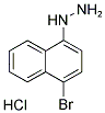 (4-Bromo-1-naphthyl)hydrazine hydrochloride 结构式