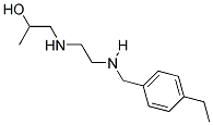 1-((2-((4-ETHYLBENZYL)AMINO)ETHYL)AMINO)PROPAN-2-OL 结构式