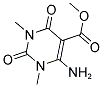 6-AMINO-1,3-DIMETHYL-2,4-DIOXO-1,2,3,4-TETRAHYDRO-PYRIMIDINE-5-CARBOXYLIC ACID METHYL ESTER 结构式