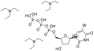 5-BROMO-2'-DEOXYURIDINE 5'-TRIPHOSPHATE TRI(TRIETHYLAMMONIUM) SALT 结构式