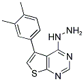 5-(3,4-DIMETHYLPHENYL)-4-HYDRAZINOTHIENO[2,3-D]PYRIMIDINE 结构式