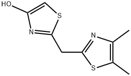 2-((4,5-二甲基噻唑-2-基)甲基)噻唑-4-醇 结构式