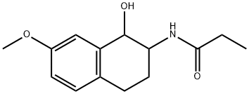 N-[1,2,3,4-TETRAHYDRO-1-HYDROXY-7-METHOXY-2-NAPHTHALENYL]PROPANAMIDE 结构式