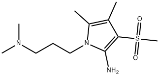 1-[3-(Dimethylamino)propyl]-4,5-dimethyl-3-(methylsulfonyl)-1H-pyrrol-2-amine 结构式