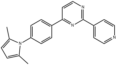 4-[4-(2,5-DIMETHYL-1H-PYRROL-1-YL)PHENYL]-2-(4-PYRIDINYL)PYRIMIDINE 结构式