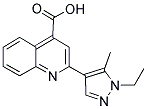 2-(1-乙基-5-甲基-1H-吡唑-4-基)喹啉-4-羧酸 结构式