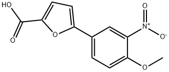 5-(4-Methoxy-3-nitro-phenyl)-furan-2-carboxylic acid 结构式