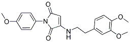 3-{[2-(3,4-DIMETHOXYPHENYL)ETHYL]AMINO}-1-(4-METHOXYPHENYL)-1H-PYRROLE-2,5-DIONE 结构式