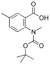 2-(TERT-BUTOXYCARBONYL-METHYL-AMINO)-5-METHYL-BENZOIC ACID 结构式