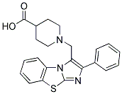 1-(2-PHENYL-BENZO[D]IMIDAZO[2,1-B]THIAZOL-3-YLMETHYL)-PIPERIDINE-4-CARBOXYLIC ACID 结构式