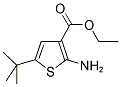 2-Amino-5-tert-butyl-thiophene-3-carboxylic acid ethyl ester 结构式
