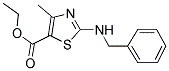 ETHYL 2-(BENZYLAMINO)-4-METHYL-1,3-THIAZOLE-5-CARBOXYLATE 结构式
