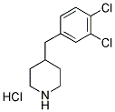 4-(3,4-DICHLOROBENZYL)PIPERIDINE HYDROCHLORIDE 结构式