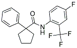 N-(4-FLUORO-2-(TRIFLUOROMETHYL)PHENYL)(PHENYLCYCLOPENTYL)FORMAMIDE 结构式