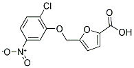 5-(2-CHLORO-5-NITRO-PHENOXYMETHYL)-FURAN-2-CARBOXYLIC ACID 结构式