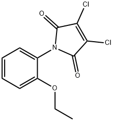 3,4-二氯-1-(2-乙氧苯基)-1H-吡咯-2,5-二酮 结构式