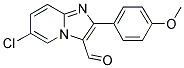 6-Chloro-2-(4-methoxy-phenyl)-imidazo[1,2-a]-pyridine-3-carbaldehyde 结构式