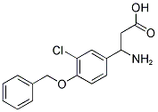 3-Amino-3-(4-benzyloxy-3-chloro-phenyl)-propionic acid 结构式