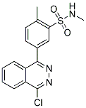 5-(4-CHLORO-PHTHALAZIN-1-YL)-2,N-DIMETHYL-BENZENESULFONAMIDE 结构式