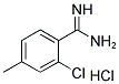 2-氯-4-甲基-苯甲脒盐酸盐 结构式