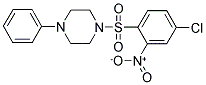 4-CHLORO-2-NITRO-1-((4-PHENYLPIPERAZINYL)SULFONYL)BENZENE 结构式