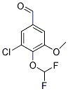 3-CHLORO-4-(DIFLUOROMETHOXY)-5-METHOXYBENZALDEHYDE 结构式