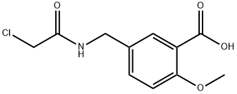 5-[(2-氯乙酰胺)甲基]-2-甲氧基苯甲酸 结构式