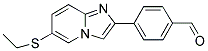 4-[6-(ETHYLSULFANYL)IMIDAZO[1,2-A]PYRIDIN-2-YL]BENZALDEHYDE 结构式