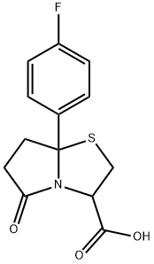 7A-(4-fluorophenyl)-5-oxohexahydropyrrolo[2,1-b]thiazole-3-carboxylicacid