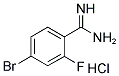 4-BROMO-2-FLUORO-BENZAMIDINE HYDROCHLORIDE 结构式