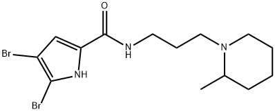 4,5-DIBROMO-N-[3-(2-METHYLPIPERIDINO)PROPYL]-1H-PYRROLE-2-CARBOXAMIDE 结构式