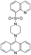 9-(4-(QUINOLIN-8-YLSULFONYL)PIPERAZIN-1-YL)ACRIDINE 结构式