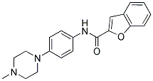 N-[4-(4-Methylpiperazin-1-yl)phenyl]-1-benzofuran-2-carboxamide 结构式