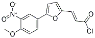 (2E)-3-[5-(4-METHOXY-3-NITROPHENYL)-2-FURYL]ACRYLOYL CHLORIDE 结构式