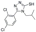 5-(2,4-DICHLOROPHENYL)-4-ISOBUTYL-4H-1,2,4-TRIAZOLE-3-THIOL 结构式