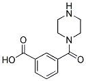 3-(PIPERAZINE-1-CARBONYL)-BENZOIC ACID 结构式