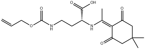 DDE-D-DAB(ALLOC)-OH 结构式