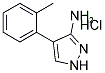 4-(2-Methylphenyl)-1H-pyrazol-3-amine hydrochloride 结构式