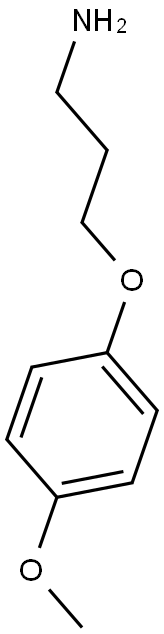 3-(4-METHOXY-PHENOXY)-PROPYLAMINE 结构式