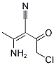 3-AMINO-2-(2-CHLORO-ACETYL)-BUT-2-ENENITRILE 结构式
