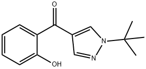 (1-TERT-BUTYL-1H-PYRAZOL-4-YL)-(2-HYDROXY-PHENYL)-METHANONE 结构式