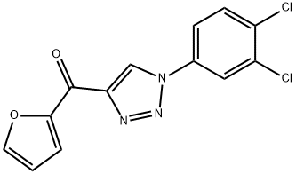 [1-(3,4-Dichlorophenyl)-1H-1,2,3-triazol-4-yl](2-furyl)methanone 结构式
