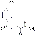 4-[4-(2-Hydroxy-ethyl)-piperazin-1-yl]-4-oxo-butyric acid hydrazide 结构式