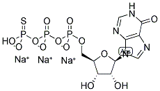 INOSINE-5'-(GAMMA-THIO)-TRIPHOSPHATE, SODIUM SALT 结构式